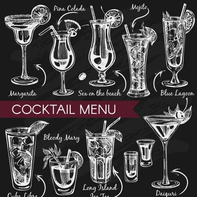 Cocktail menu for your restaurant