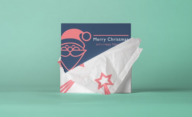 Christmas and New Year Greeting Card Template in Publisher, Pages