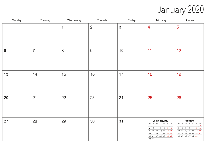 printable calendar template for mac os x