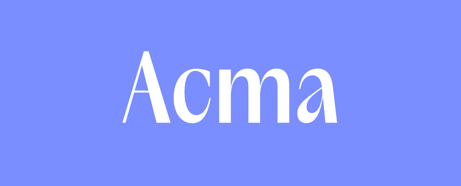 ACMA font image.