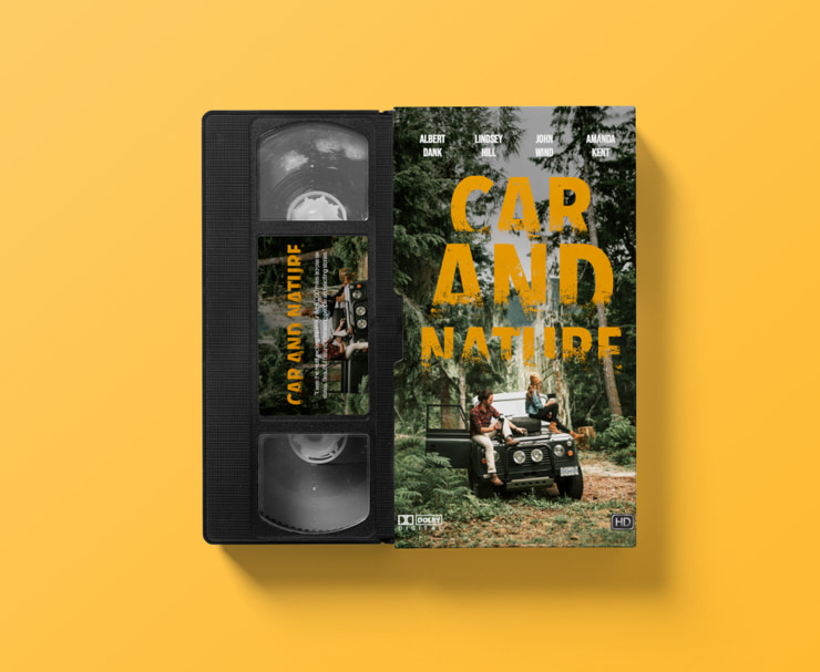 Printable VHS cover created in Swift Publisher for Mac.