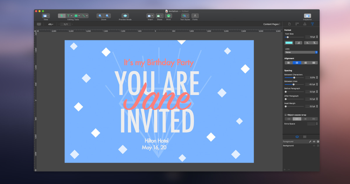 best mac app for designing invitations