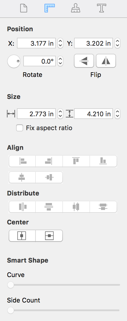 Geometry tab