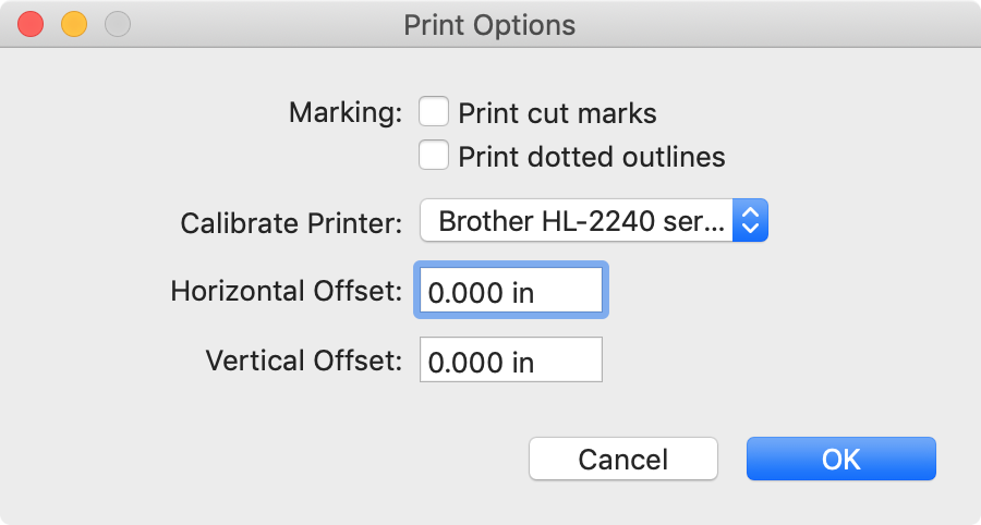 swift publisher for mac is not printing